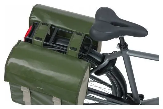 Basil Urban Load Sacoche Double 48-53L Moss Green/Sand